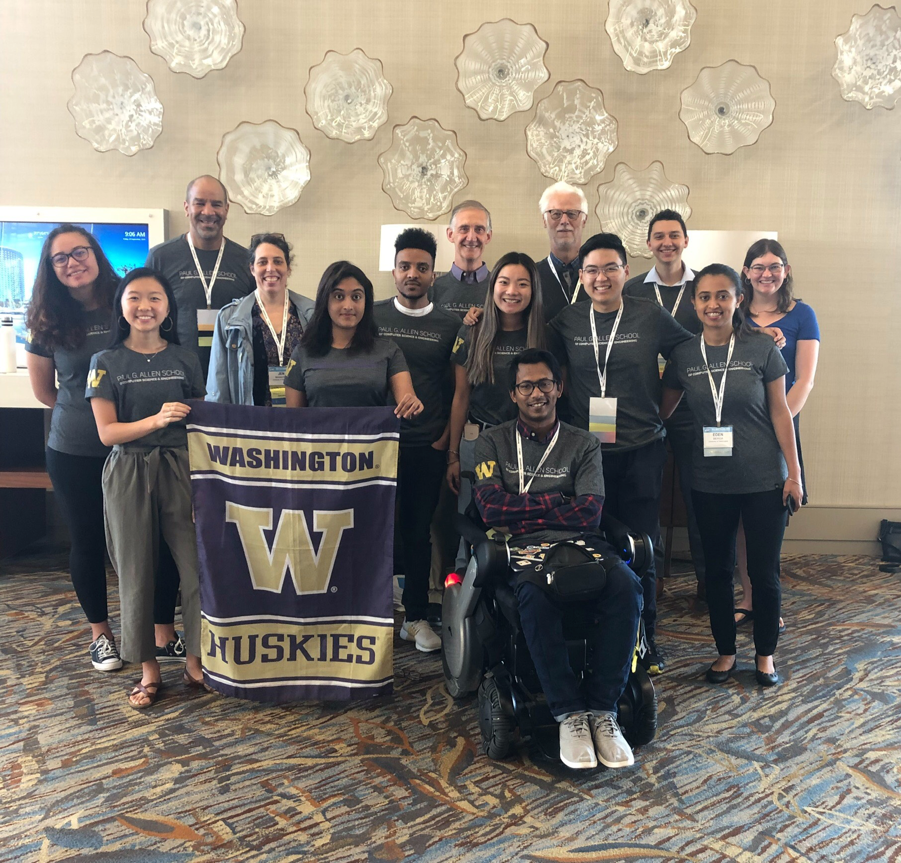 Picture of UW attendees at TAPIA conference