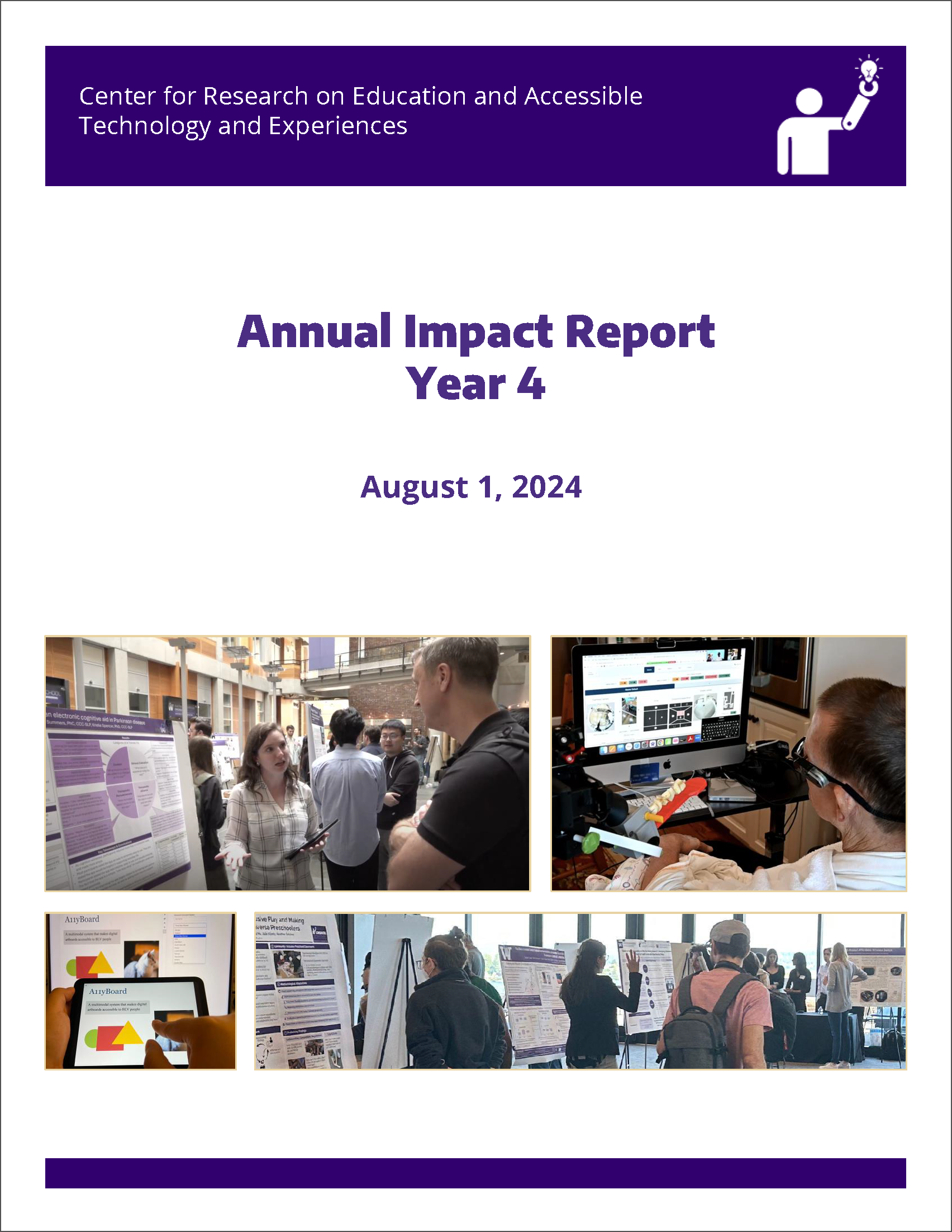 Cover page of the CREATE Year 4 Impact Report, published in August 2024.