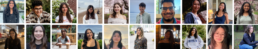 A composite of 20 student photos from academic year 2025-26.