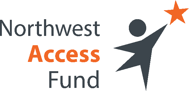 Northwest Access Fund logo with a graphic of a person reaching for a bright-colored star.